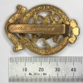 Queen`s Infantry Regiment Great Britain cap badge - Bi-metal - Slide