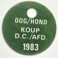 3 Dog Licenses - Koup 1983, 1984 and 1985 - All no. 1717
