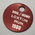 Dog Licenses - 2 x Loxton 1980 Licenses no 33 and 66