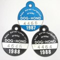 3 Dog licenses with 4`s and 6`s - all Langkloof 4464, 4466 and 4646