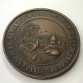 Society for Agriculture and Insectology large copper medallion - stamped Quivre - Paris - 50 mm