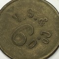 V.S. and Co Cape Town 6d token - Very SCARCE