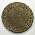 British Swansea Police 1 and a half D Transport token
