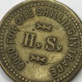 Hermann Sohr De AAR one shilling token used 1911 to 1923