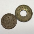 Lot of 6 tokens / medallions - Sold as a lot