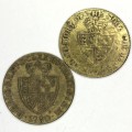 Lot of 3 different George III gambling tokens