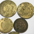 Lot of 8 different Great Britain card/gambling tokens