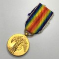 WW1 War and Victory medal miniatures