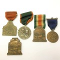 Set of 4 Medical medals issued to Johannes T Louw - almost impossible to find as a set