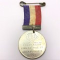 1937 Coronation of George 6 medal with ribbon - lead - AAA condition