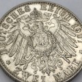 1907 G Deutsches Reich Baden silver 2 Mark