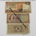 Lot of 10 International bank notes - most well used