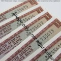 TW de Jongh 3rd Issue R1 bank notes - UNC with consecutive numbers - lot of 52