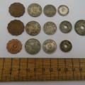 Lot of 13 old Egyptian coins