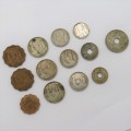 Lot of 13 old Egyptian coins