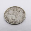 1909 Great Britain 3 Pence - VF+ or better
