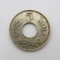 1927 Palestine copper nickel - 5 Mils