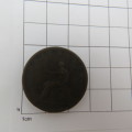 1806 Great Britain half penny with misaligned 6 of 1806