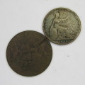 Lot of 5 coins - each over 100 years old