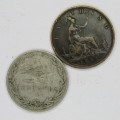 Lot of 5 coins each coin over 100 years old