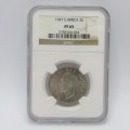 1947 South Africa Union Two Shilling graded PF65 by NGC