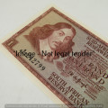 TW de Jongh 1st Issue R1 bank notes - springbok watermark - uncirculated