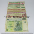 Lot of 12 Zimbabwe bank notes - some scarcer