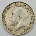 Great Britain George V 1916 sixpence XF
