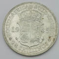 South Africa 1945 half crown AU or better
