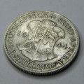 1944 SAU George VI Florin 2 Shilling - VF+