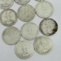 Lot of 11 South Africa George V One Shillings