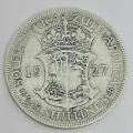 South Africa 1927 half crown F+
