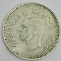 South Africa 1950 Three pence tickey AU
