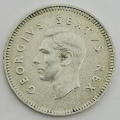 South Africa 1948 Three pence tickey AU