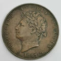 Great Britain 1827 George 3 half penny VF  - better condition coin