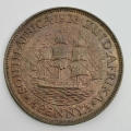 South Africa 1923 half penny red - uncirculated