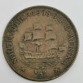 South Africa 1938 half penny VF+