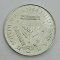 South Africa 1944 tickey 3d - uncirculated