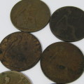 Lot of 20 antique coins - each one over 100 years old