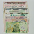 Lot of 10 world banknotes