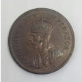 South Africa 1923 half penny EF+