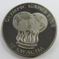Malawi 2000 Olympic games 10 Kwacha proof coin