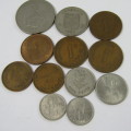 Lot of 12 Rhodesia coins - all different