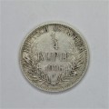 German East Africa 1906J quarter  rupie VF - The scarce one - mintage of 100000