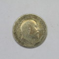Great Britain 1910 Three pence AU toned