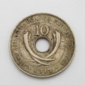 1911 copper nickel East Africa 10 cent XF