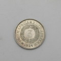 1924 tickey 3d South Africa XF +