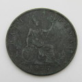 1877 half penny - Great Britain