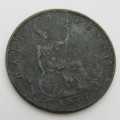 1877 half penny - Great Britain