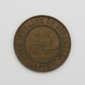 Australia 1935 half penny - XF